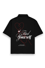 Find Yourself Oversized Shirt Black