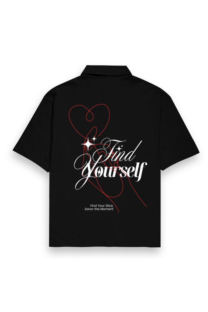 Find Yourself Oversized Cotton Shirt Black