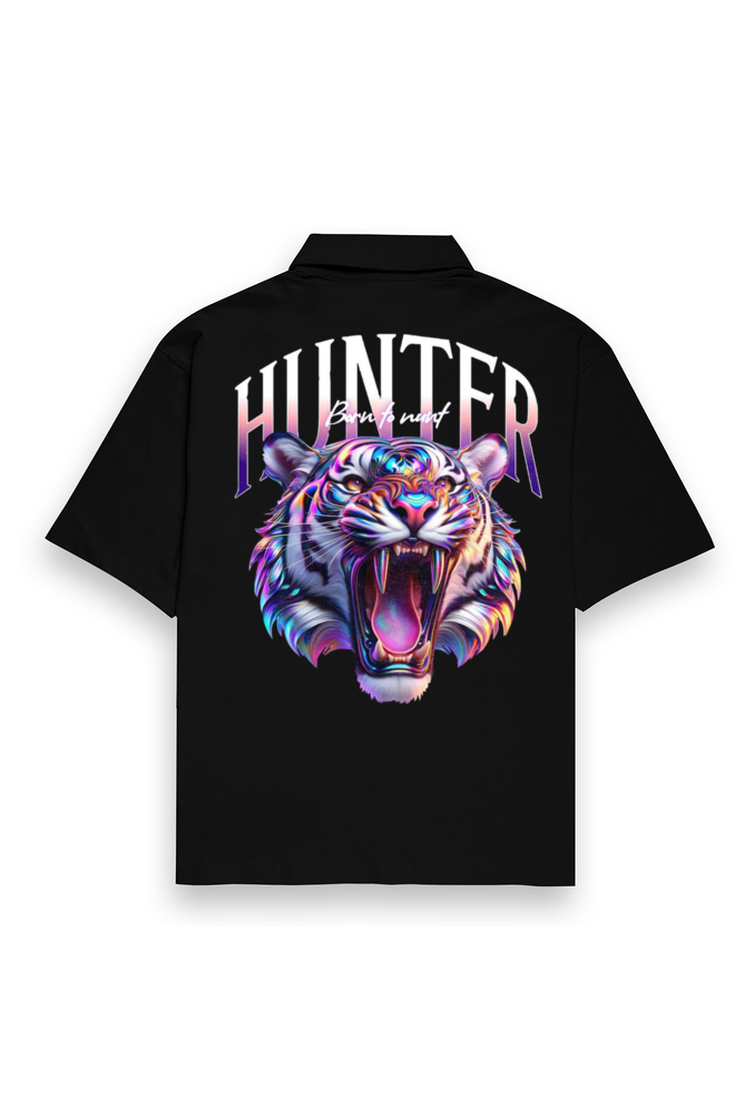 Hunter Oversized Cotton Shirt Black
