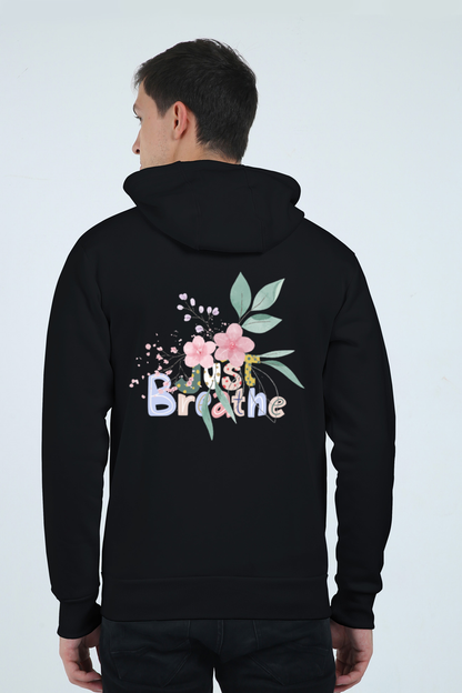 Just Breathe Unisex Zipped Hoodie