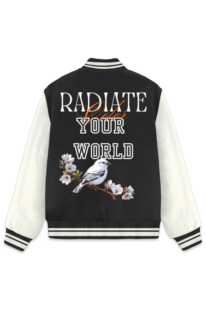 White Bird Varsity Jacket Black