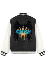 Victory Is Mine Varsity Jacket Navy Blue