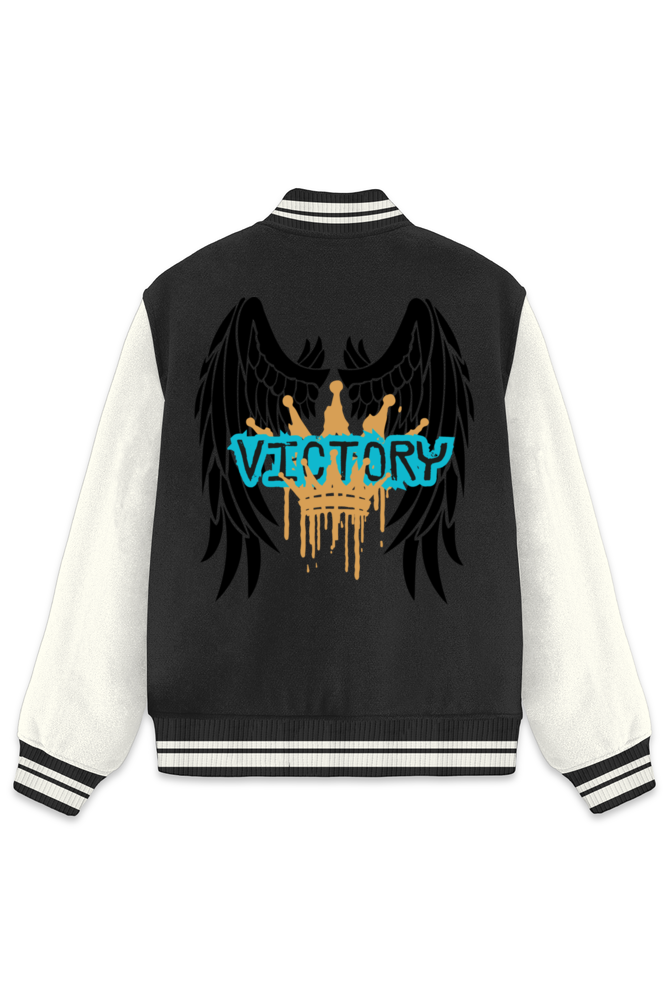 Victory Is Mine Varsity Jacket Navy Blue