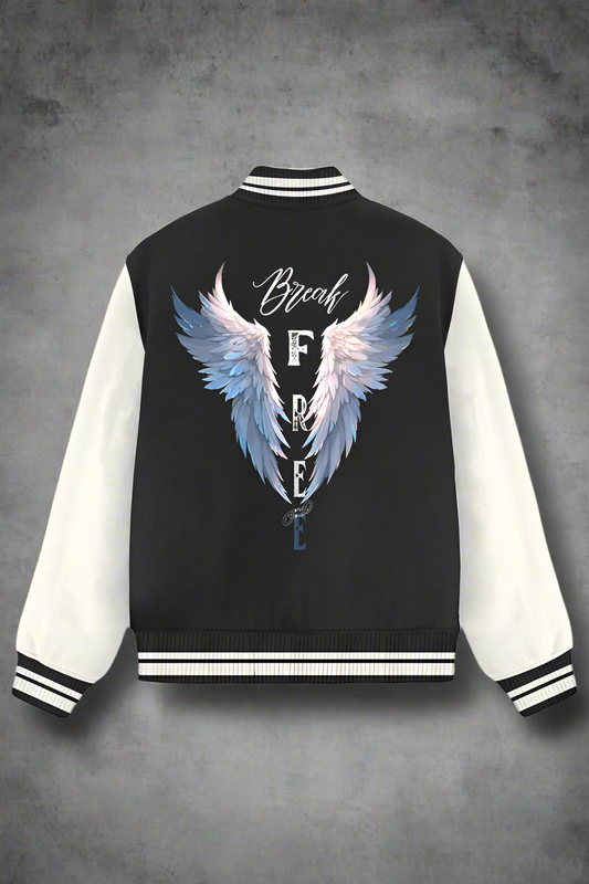 Break Free Varsity Jacket Black