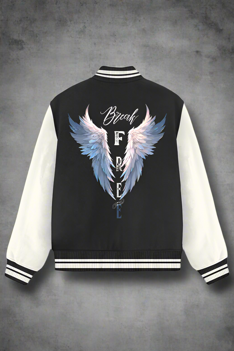 Free Spirit Varsity Jacket Black
