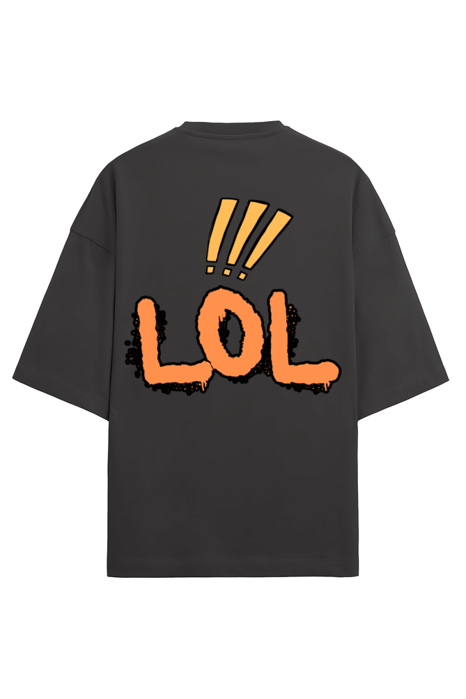 Lol Terry Oversized T-Shirt Black