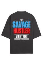 Savage Hustler Terry Oversized T-Shirt Black