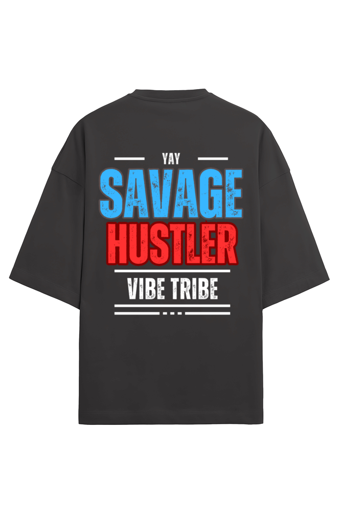 Savage Hustler Terry Oversized T-Shirt Black