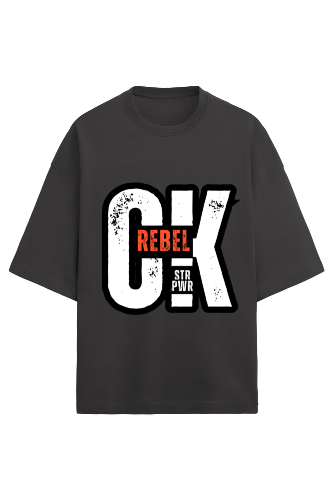 Unisex OK Rebel Black Oversized T-Shirt and Shorts