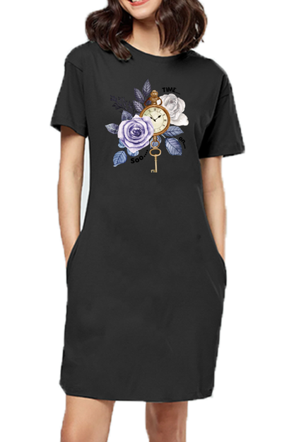 Time Women's T-Shirt Dress