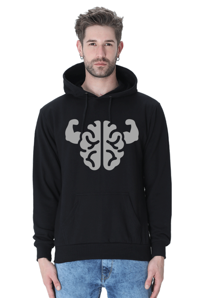 Brain Power Casual Hoodie Black