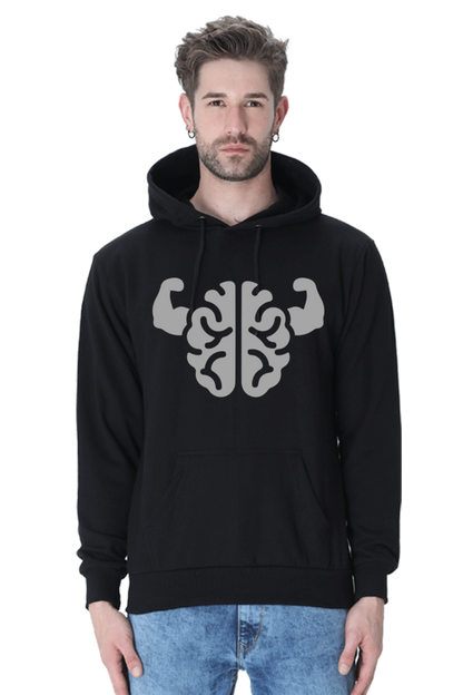 Brain Power Casual Hoodie Black