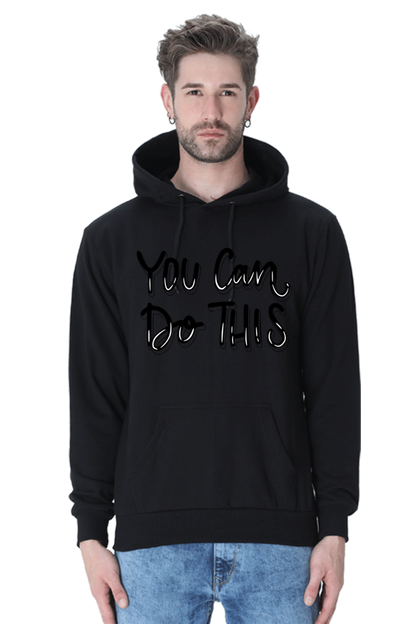 You can do this Unisex Casual Hoodie Black