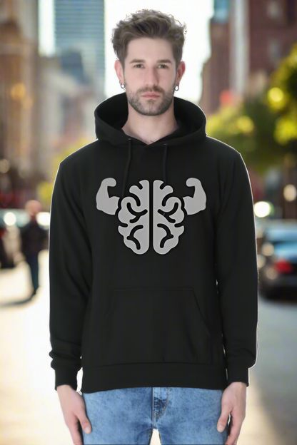 Brain power Unisex Casual Hoodie