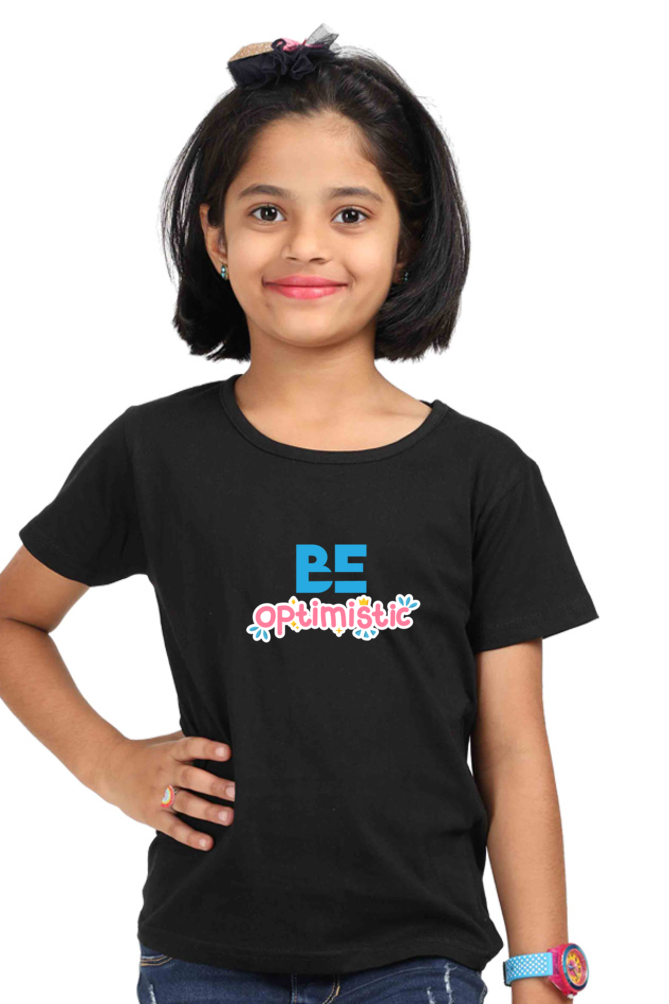 Be Optimistic Kids T-Shirt Black