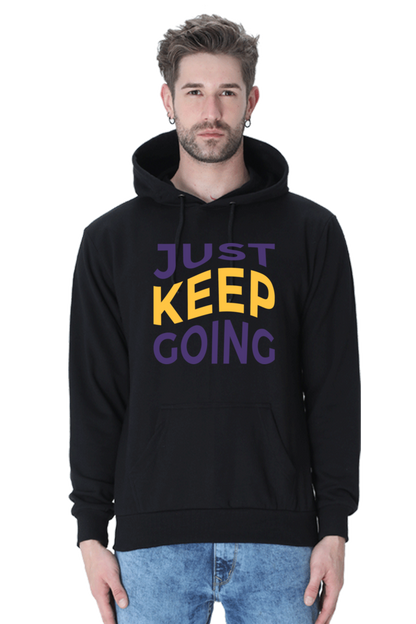 Just Keep Going Unisex Casual Hoodie