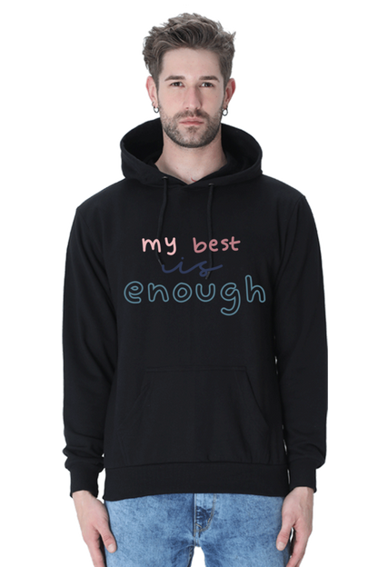 My Best is enough Casual Hoodie Black