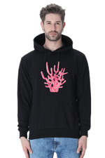 Coral Casual Hoodie Black