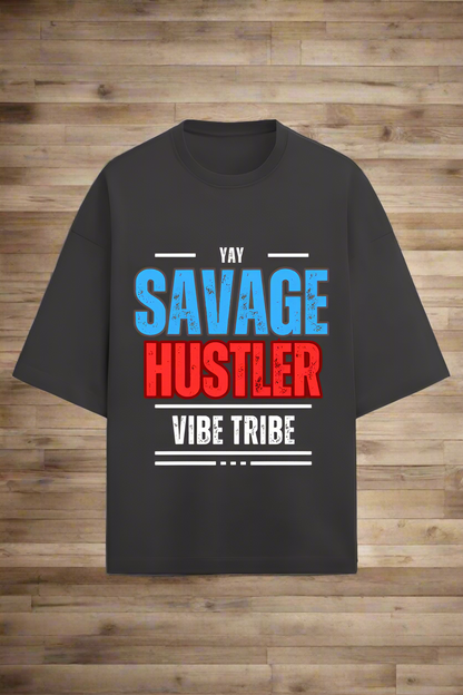 Unisex Savage Hustler Oversized T-Shirt and Shorts