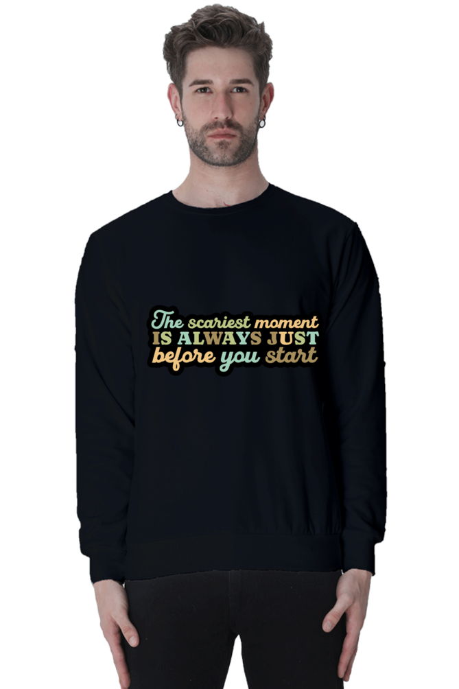 Just Before You Start Casual Sweatshirt Black