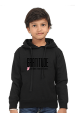 Gratitude Kids Hoodie Black