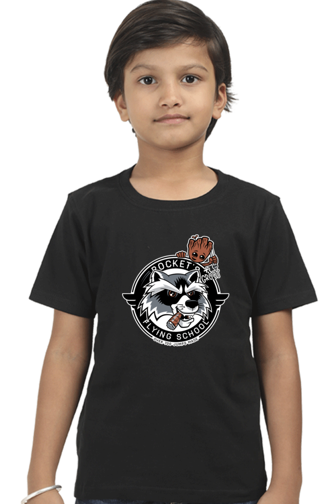 Rocket Academy Kids T-Shirt Black