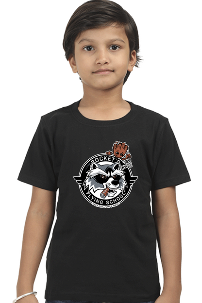 Rocket Academy Kids T-Shirt Black