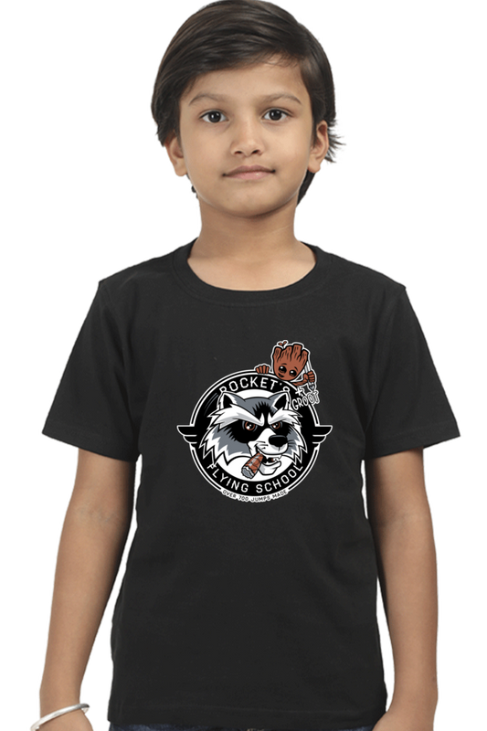 Rocket Academy Kids T-Shirt Black