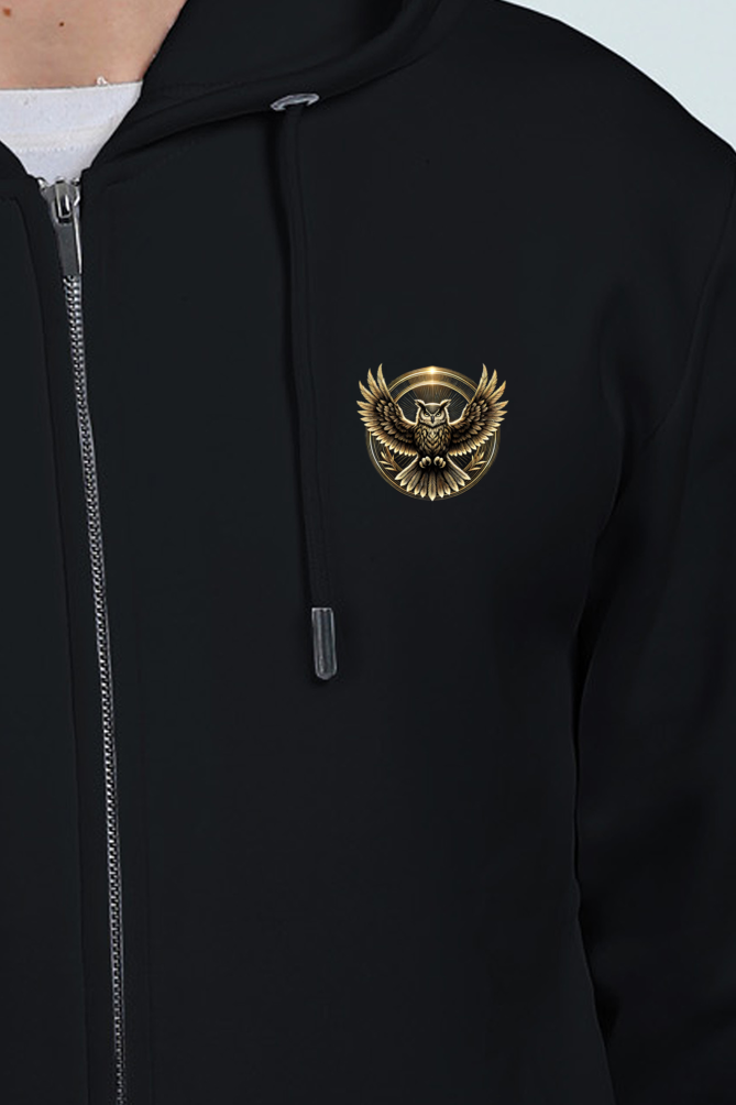 Owl Unisex Zip Hoodie
