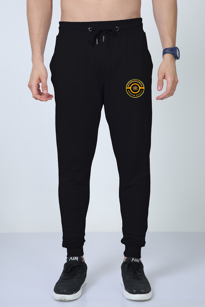 Yellow Vibe Jogger Black