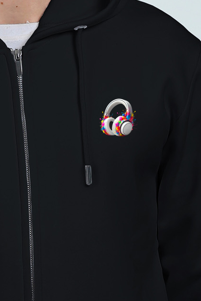 Headphone Unisex Zip hoodie