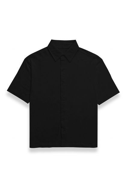 Unisex Premium Oversized Plain Shirt Black