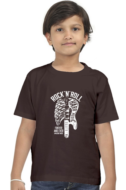 Rock n Roll Kids T-Shirt Coffee Brown