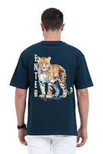 Jungle Fever Oversized T-Shirt Petrol Blue