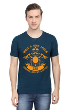 Only a Biker Half Sleeve T-Shirt Petrol Blue