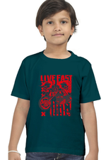 Bike Kid's T-Shirt Petrol Blue