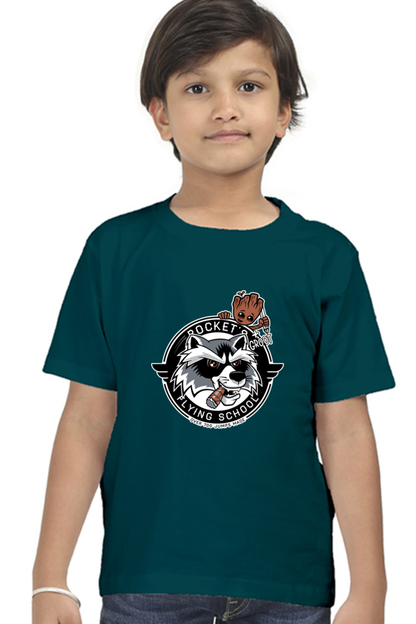 Rocket Academy Kids T-Shirt Petrol Blue