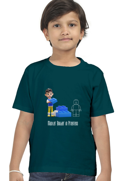 Lego Build Lite Kids T-Shirt Petrol Blue