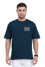 India Oversized T-Shirt Petrol Blue