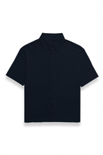 Premium Oversized Plain Shirt Navy Blue