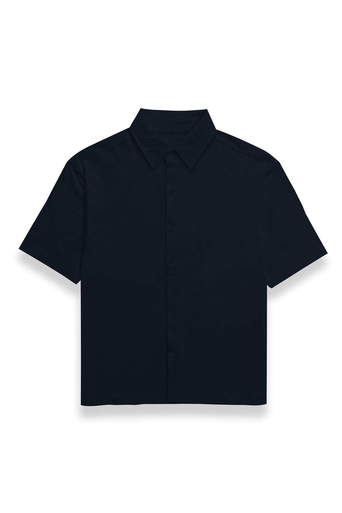 Premium Oversized Plain Shirt Navy Blue