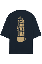 Ideas Terry Oversized T-Shirt Navy Blue