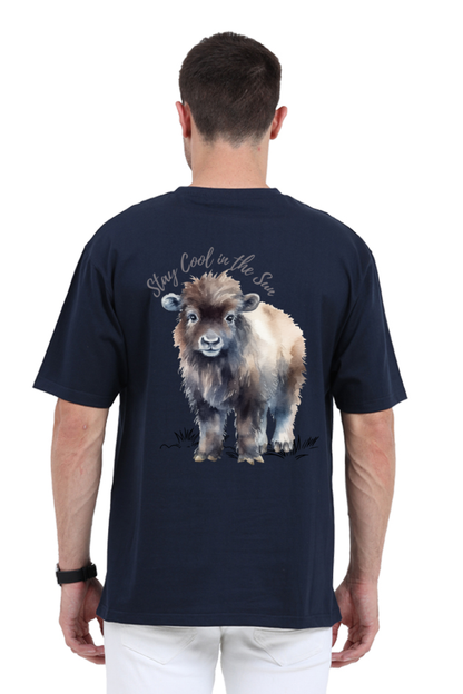 Wilderness Calling Oversized T-Shirt Navy Blue