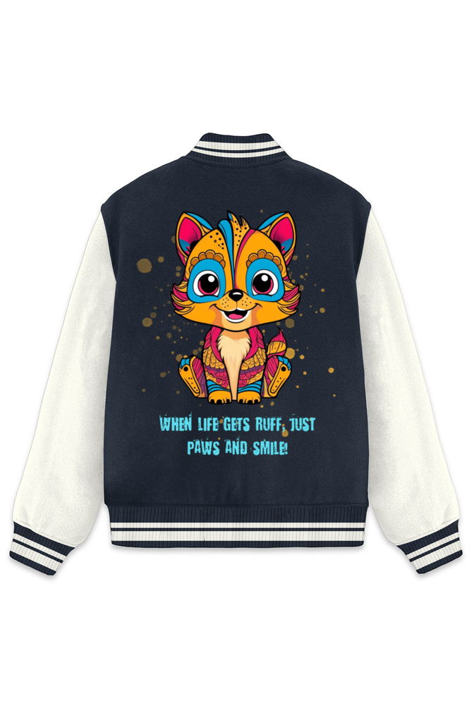Paw Varsity Jacket Navy Blue