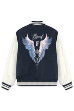 Free Spirit Varsity Jacket Navy Blue