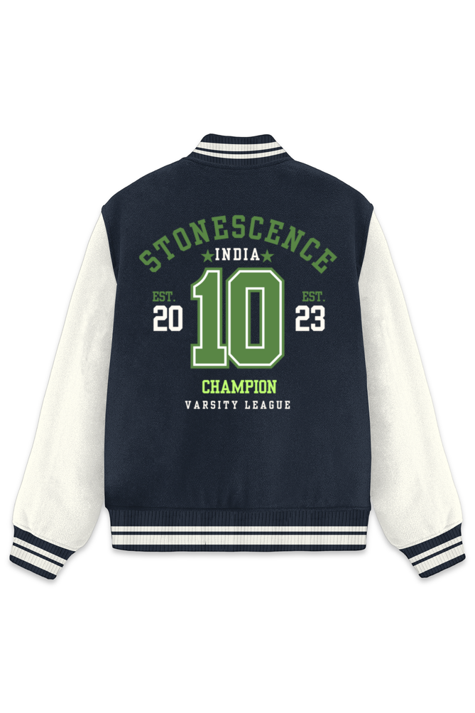 No.10 Varsity Jacket Navy Blue