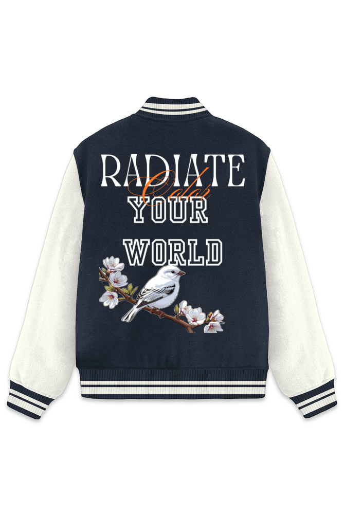 White Bird Varsity Jacket Navy Blue