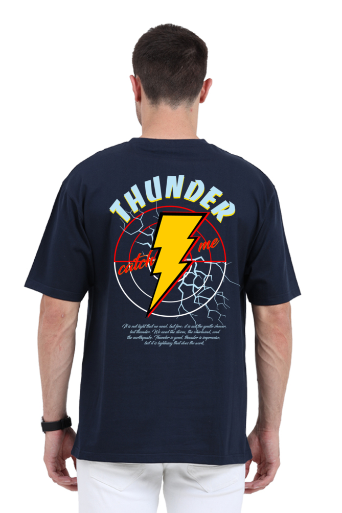 Thunder Oversized T-Shirt Navy Blue