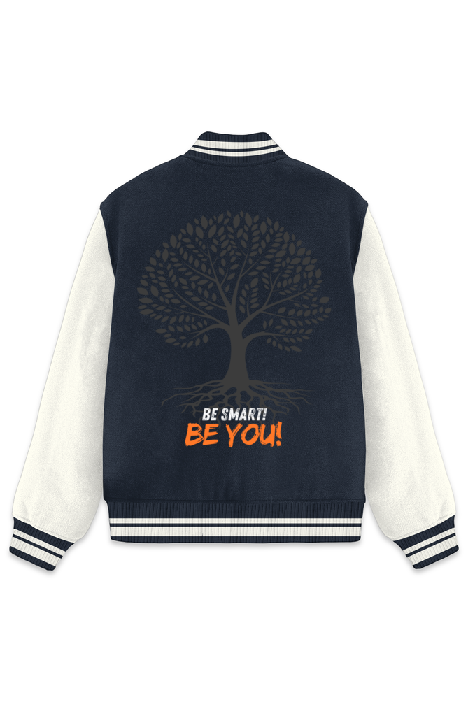 Be You Varsity Jacket Navy Blue