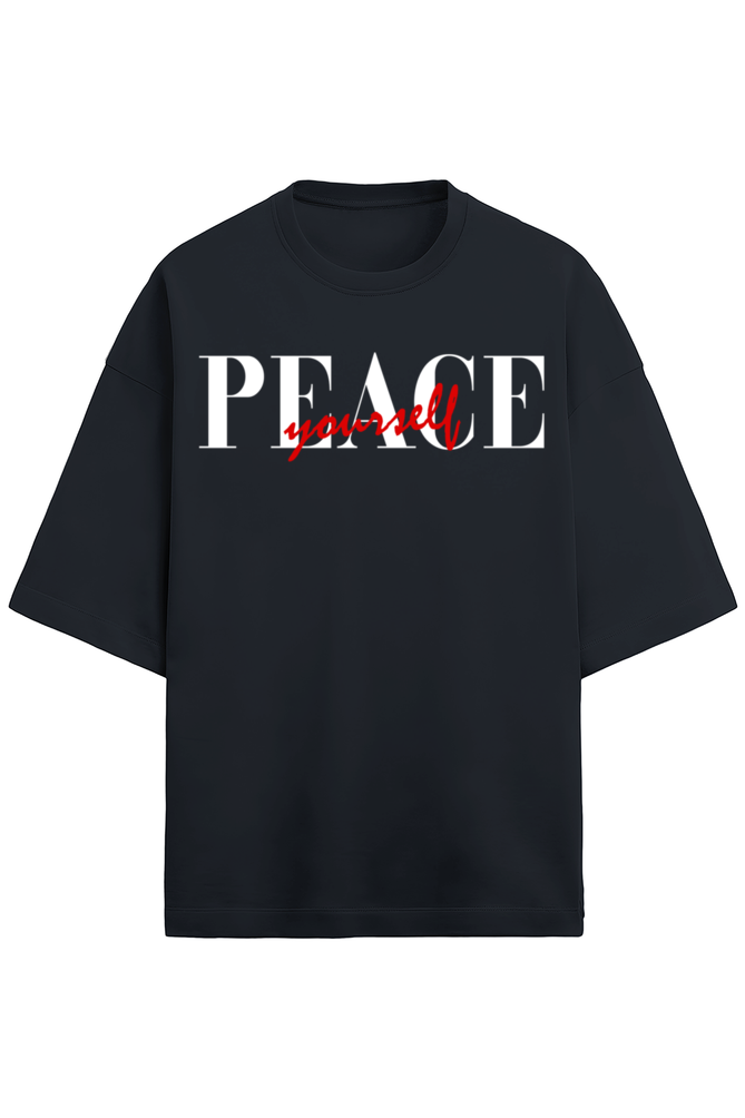 Peace Unisex Terry Oversized T-Shirts